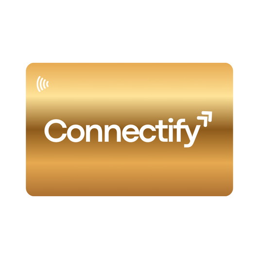 Tarjeta Connectify de metal (personalizada)